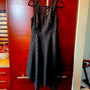 New with tags black scarf hem dress.